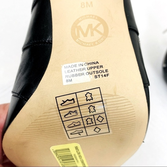 MICHAEL Michael Kors Black Leather Gladiator 4”Heels Size 8 - Picture 7 of 9